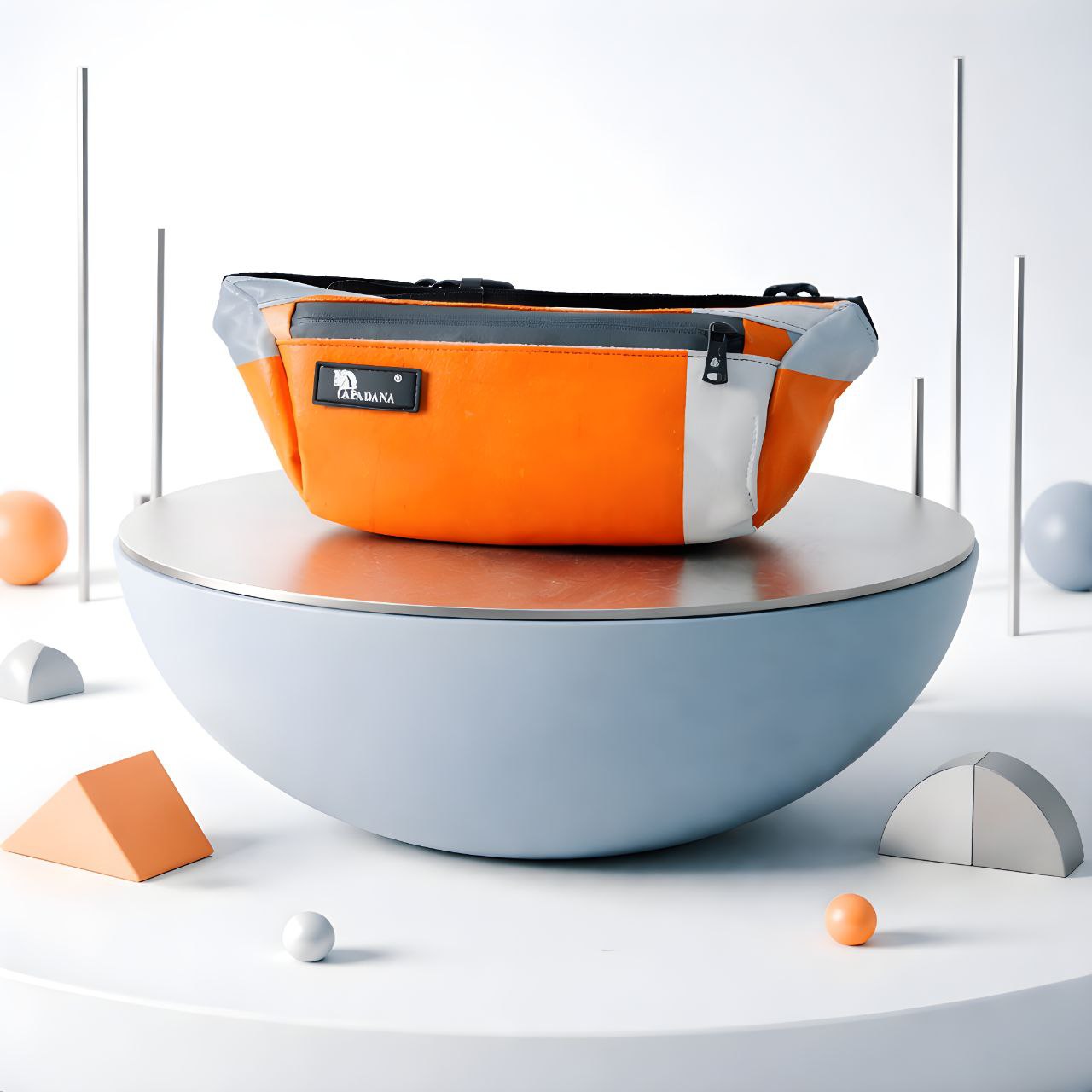 Handgemachte Bauchtasche aus recycelter LKW-Plane – Unikat & wasserabweisend