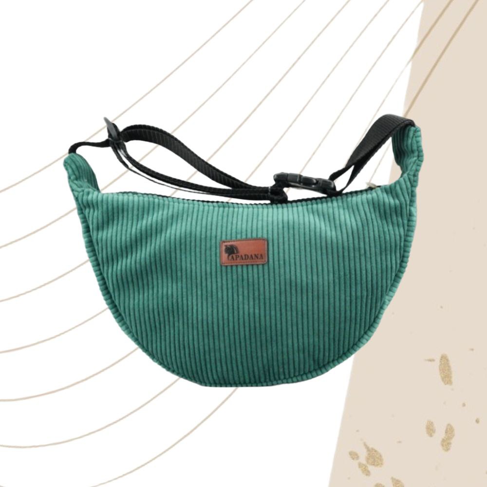 Umhängetasche aus Cord Beige | Crossbody Bag Unisex | 2 Fächer | Handgemacht