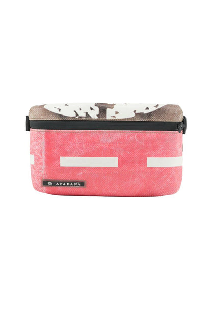 4-Ekig Bauchtasche aus recycelter LKW-Plane | Unisex | Crossbody tragbar | Handgemacht