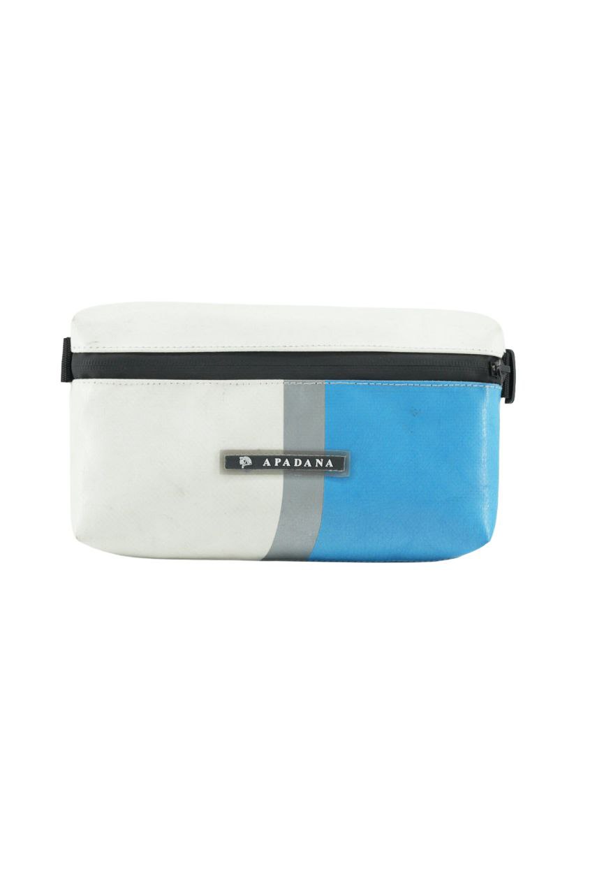 4-Ekig Bauchtasche aus recycelter LKW-Plane | Unisex | Crossbody tragbar | Handgemacht