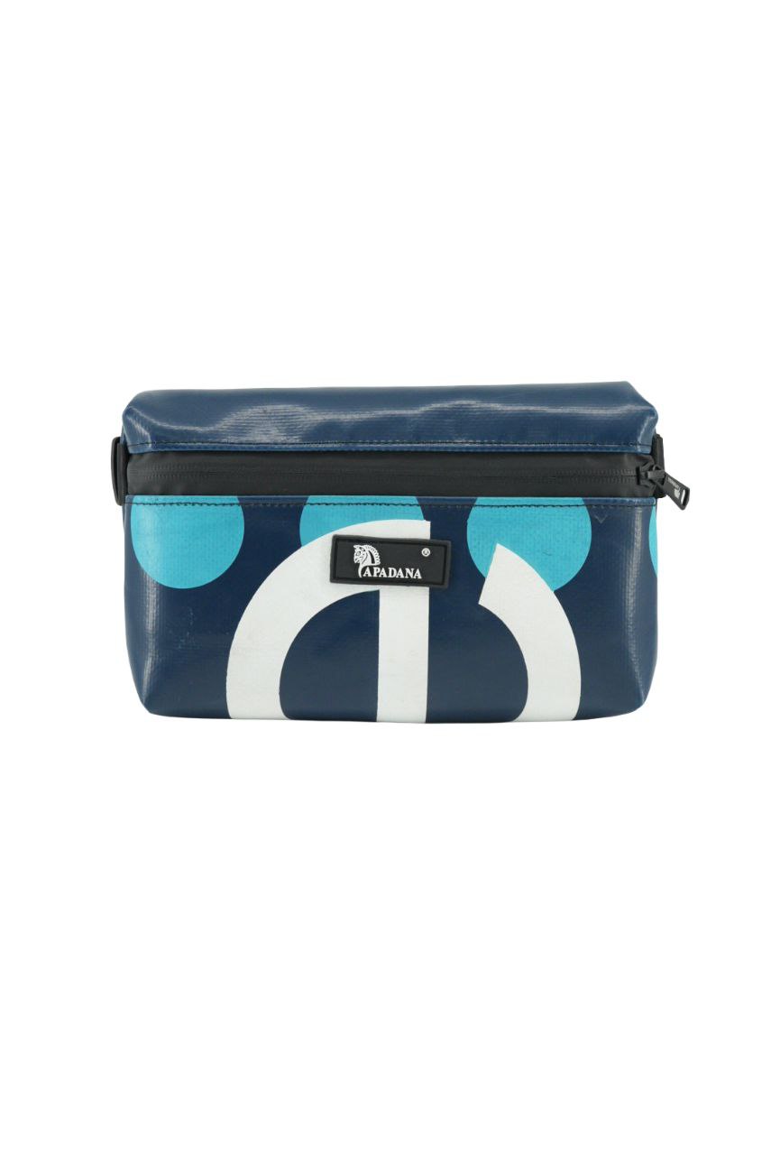 4-Ekig Bauchtasche aus recycelter LKW-Plane | Unisex | Crossbody tragbar | Handgemacht