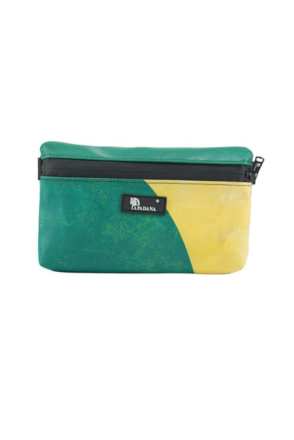 4-Ekig Bauchtasche aus recycelter LKW-Plane | Unisex | Crossbody tragbar | Handgemacht
