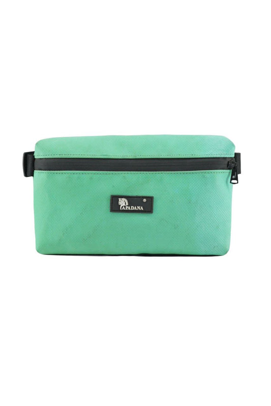4-Ekig Bauchtasche aus recycelter LKW-Plane | Unisex | Crossbody tragbar | Handgemacht