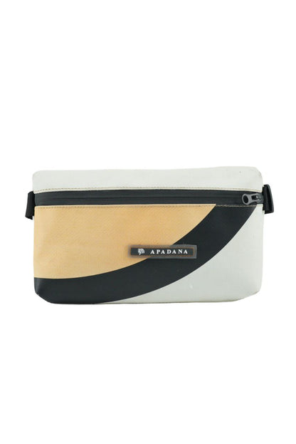 4-Ekig Bauchtasche aus recycelter LKW-Plane | Unisex | Crossbody tragbar | Handgemacht