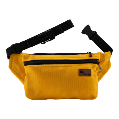 4-Eckig – Nachhaltige Cord-Bauchtasche mit 3 Fächern