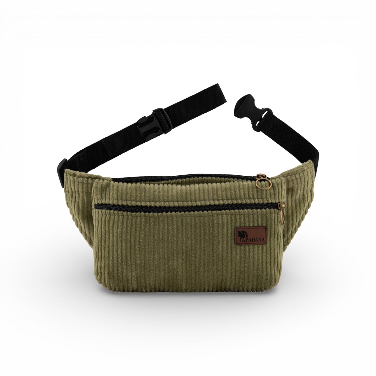 4-Eckig – Nachhaltige Cord-Bauchtasche mit 3 Fächern