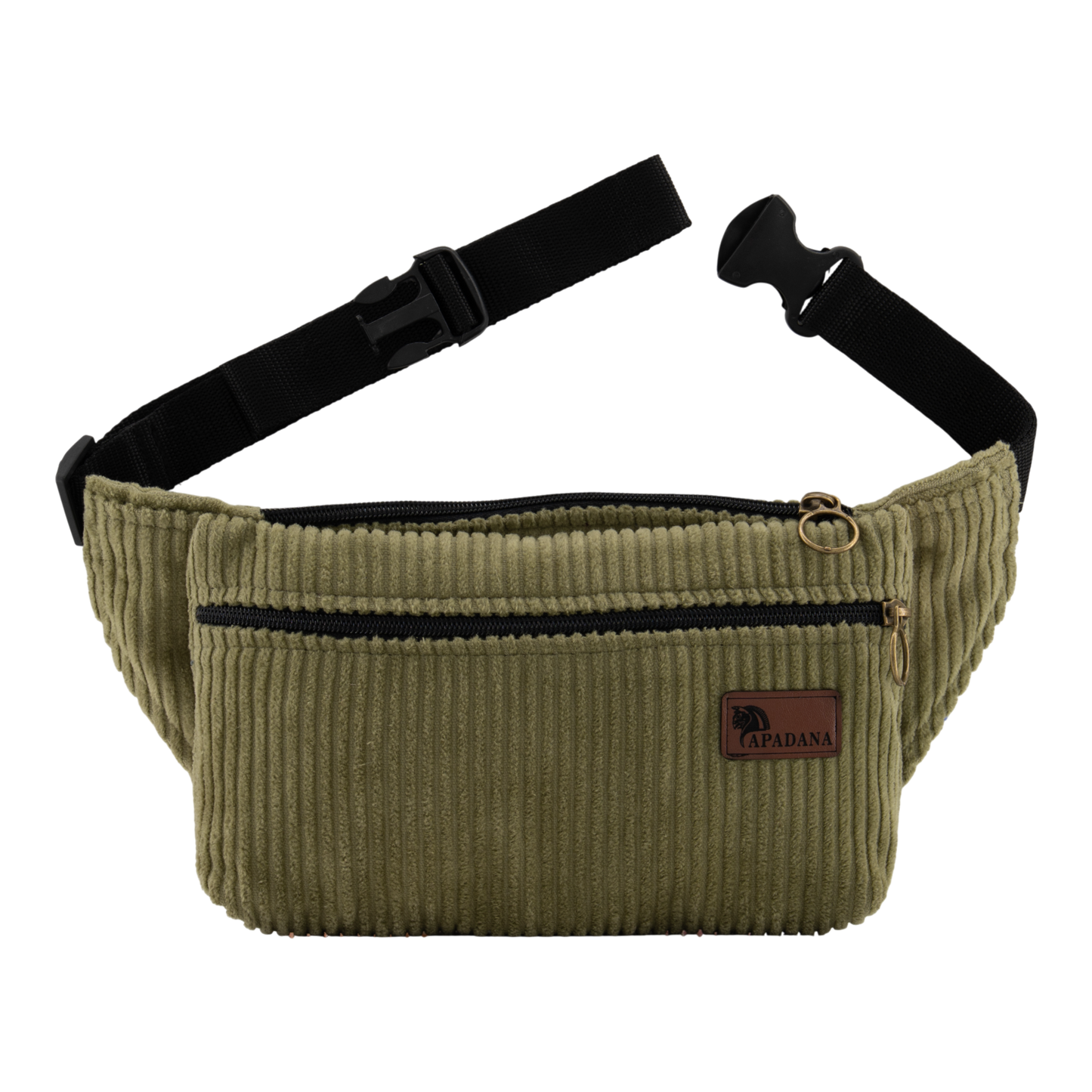 4-Eckig – Nachhaltige Cord-Bauchtasche mit 3 Fächern