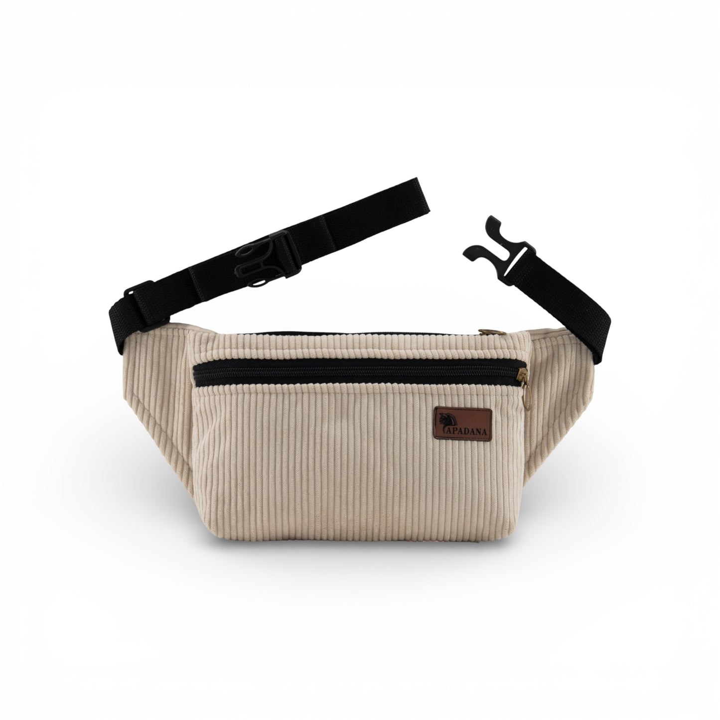 4-Eckig – Nachhaltige Cord-Bauchtasche mit 3 Fächern