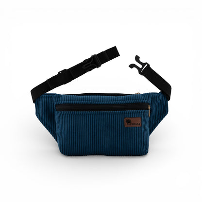 4-Eckig – Nachhaltige Cord-Bauchtasche mit 3 Fächern