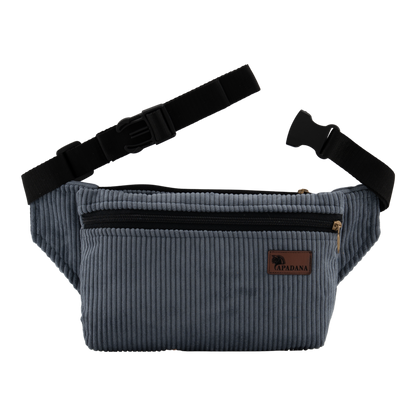 4-Eckig – Nachhaltige Cord-Bauchtasche mit 3 Fächern