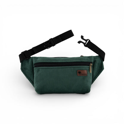 4-Eckig – Nachhaltige Cord-Bauchtasche mit 3 Fächern