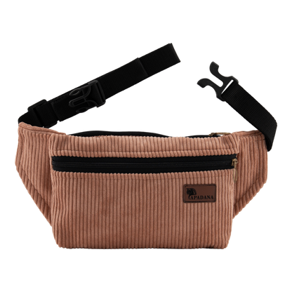 4-Eckig – Nachhaltige Cord-Bauchtasche mit 3 Fächern