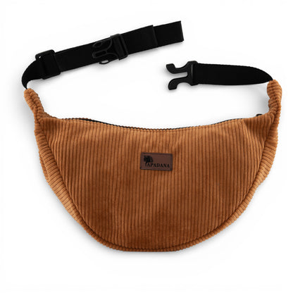 Umhängetasche aus Cord Beige | Crossbody Bag Unisex | 2 Fächer | Handgemacht