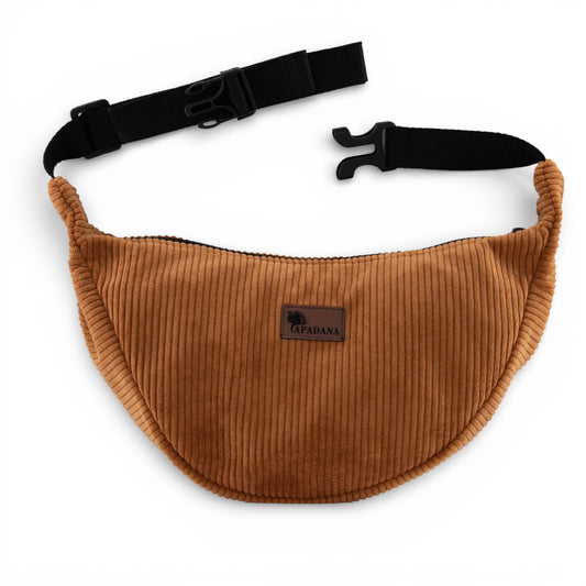 Umhängetasche aus Cord Beige | Crossbody Bag Unisex | 2 Fächer | Handgemacht