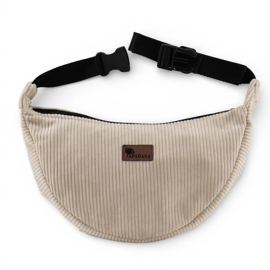 Umhängetasche aus Cord Beige | Crossbody Bag Unisex | 2 Fächer | Handgemacht