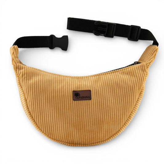 Umhängetasche aus Cord Beige | Crossbody Bag Unisex | 2 Fächer | Handgemacht