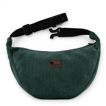 Umhängetasche aus Cord Beige | Crossbody Bag Unisex | 2 Fächer | Handgemacht