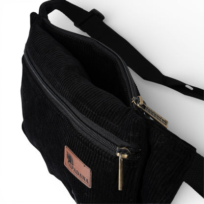 Bauchtasche aus Cord | Crossbody & Gürteltasche | 3 Fächer | Handgemacht