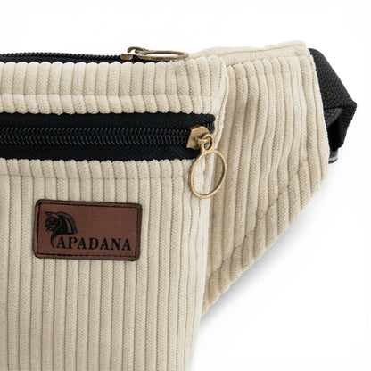 Bauchtasche aus Cord | Crossbody & Gürteltasche | 3 Fächer | Handgemacht