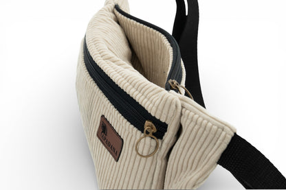 Bauchtasche aus Cord | Crossbody & Gürteltasche | 3 Fächer | Handgemacht