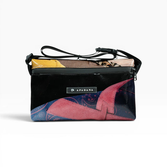 4-Ekig Bauchtasche aus recycelter LKW-Plane | Unisex | Crossbody tragbar | Handgemacht