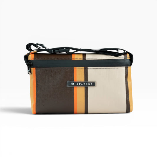 4-Ekig Bauchtasche aus recycelter LKW-Plane | Unisex | Crossbody tragbar | Handgemacht