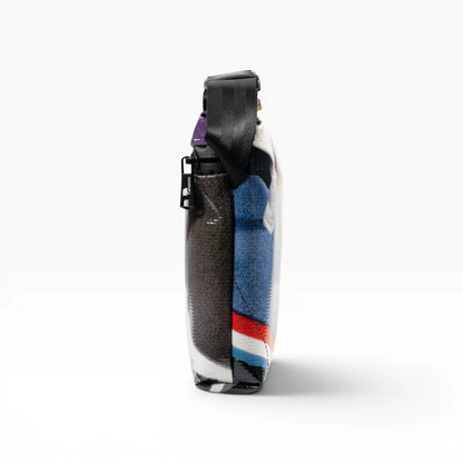 4-Ekig Bauchtasche aus recycelter LKW-Plane | Unisex | Crossbody tragbar | Handgemacht