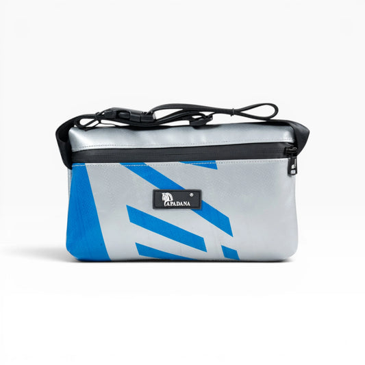 4-Ekig Bauchtasche aus recycelter LKW-Plane | Unisex | Crossbody tragbar | Handgemacht