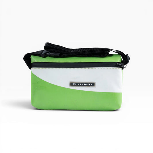 4-Ekig Bauchtasche aus recycelter LKW-Plane | Unisex | Crossbody tragbar | Handgemacht