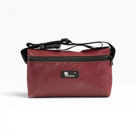 4-Ekig Bauchtasche aus recycelter LKW-Plane | Unisex | Crossbody tragbar | Handgemacht