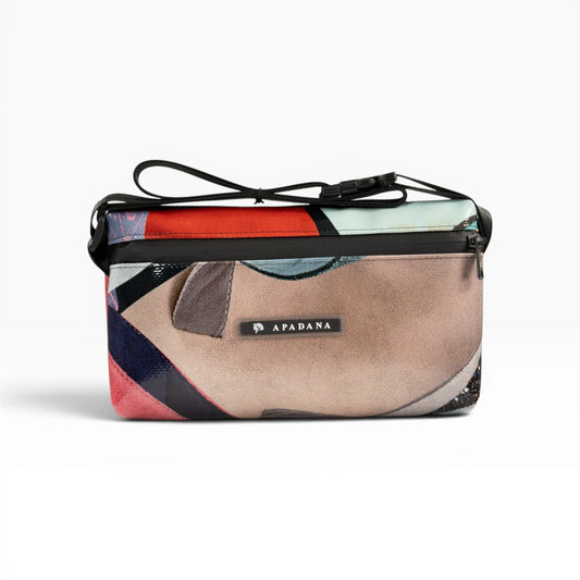 4-Ekig Bauchtasche aus recycelter LKW-Plane | Unisex | Crossbody tragbar | Handgemacht