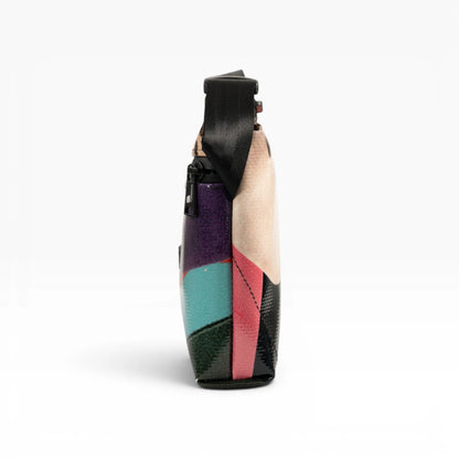 4-Ekig Bauchtasche aus recycelter LKW-Plane | Unisex | Crossbody tragbar | Handgemacht
