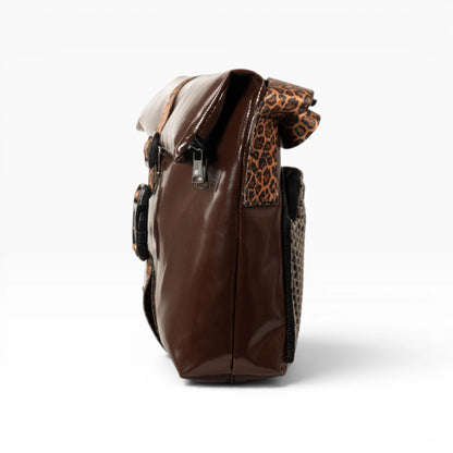 Rolltop Tati Umhängetasche aus recycelter LKW-Plane