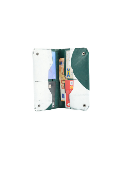 Portemonnaie aus LKW-Plane – Upcycling Geldbörse Unisex – Handgemacht mit Kartenfächern