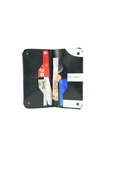 Portemonnaie aus LKW-Plane – Upcycling Geldbörse Unisex – Handgemacht mit Kartenfächern