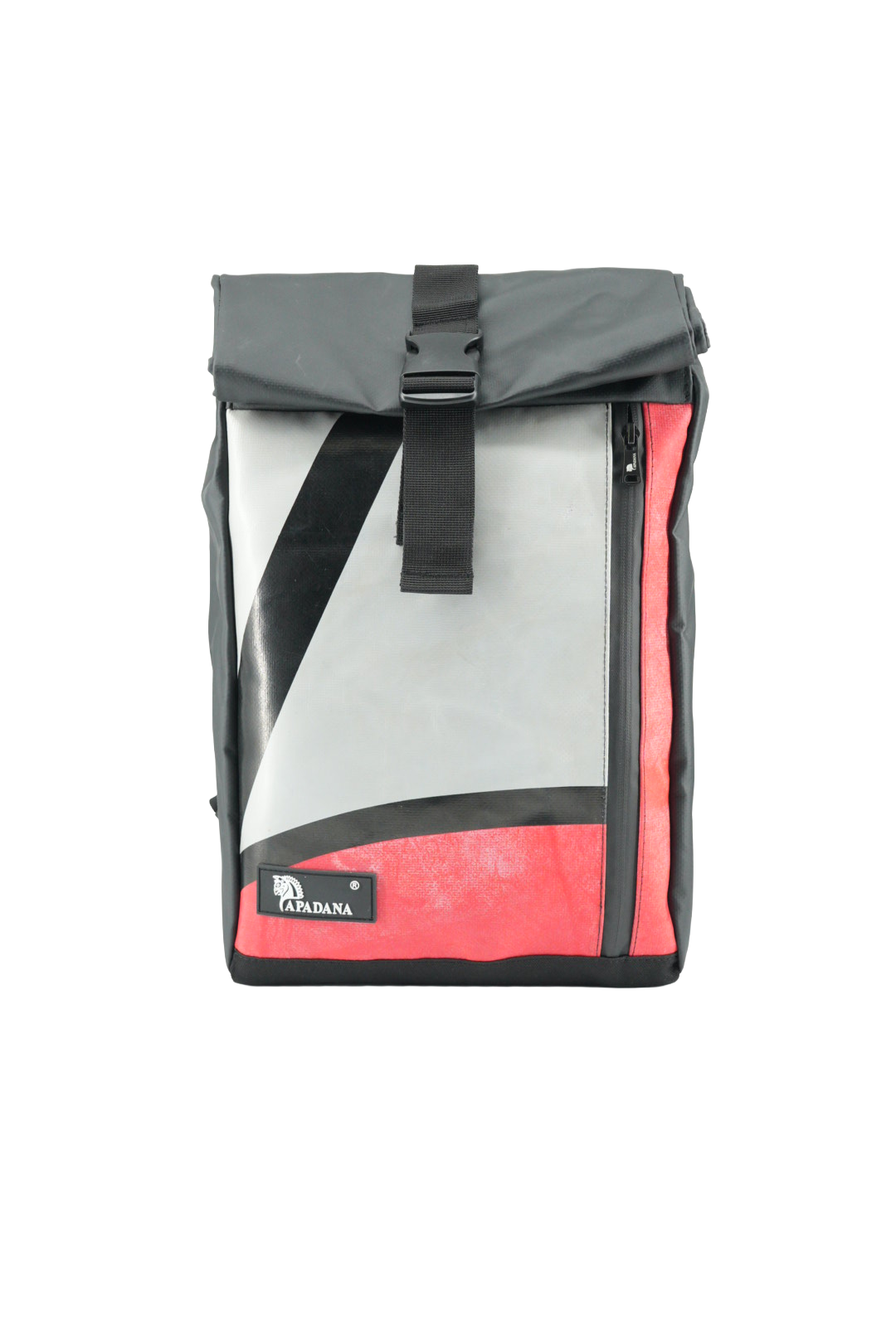 Rolltop Rucksack aus recycelter LKW-Plane | Wasserdicht | Laptopfach | Handgemacht | Unisex