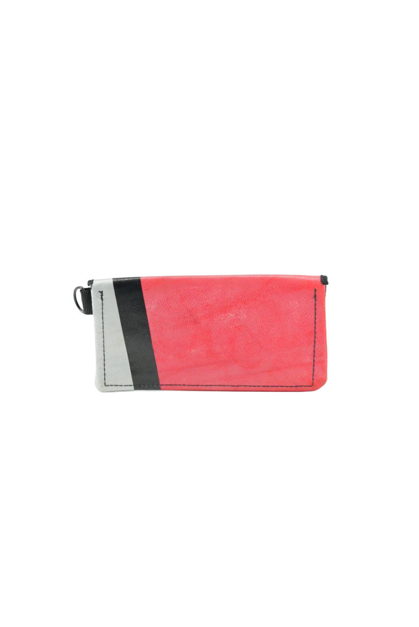 Portemonnaie aus recycelter LKW-Plane | Mit Reißverschlussfach | Unisex | Handgemacht | Auch als Tabaktasche nutzbar