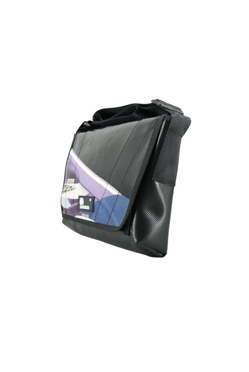 Laptop Tasche aus recycelter LKW-Plane | 13–14 Zoll | Handgemacht | Umhängetasche Unisex