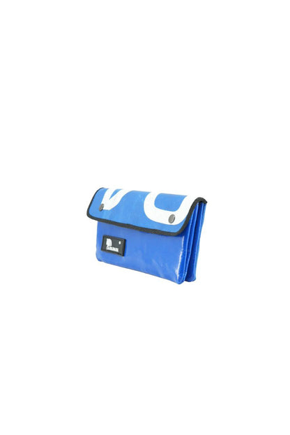 Portemonnaie aus recycelter LKW-Plane | Mit Reißverschlussfach | Unisex | Handgemacht | Auch als Tabaktasche nutzbar