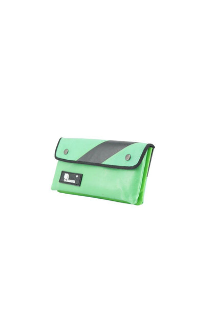 Portemonnaie aus recycelter LKW-Plane | Mit Reißverschlussfach | Unisex | Handgemacht | Auch als Tabaktasche nutzbar