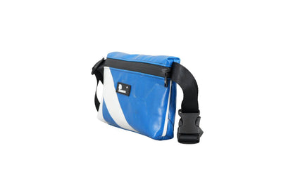 4-Ekig Bauchtasche aus recycelter LKW-Plane | Unisex | Crossbody tragbar | Handgemacht