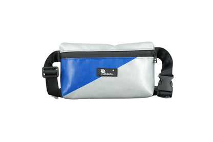 4-Ekig Bauchtasche aus recycelter LKW-Plane | Unisex | Crossbody tragbar | Handgemacht