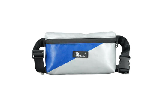 4-Ekig Bauchtasche aus recycelter LKW-Plane | Unisex | Crossbody tragbar | Handgemacht