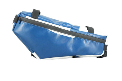 2in1 Fahrrad Rahmentasche & Umhängetasche – 45×20×6 cm – Recycelte LKW-Plane – Handgemacht
