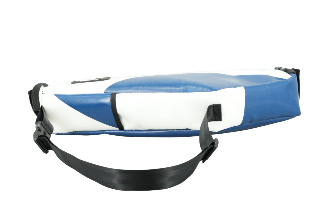 2in1 Fahrrad Rahmentasche & Umhängetasche – 45×20×6 cm – Recycelte LKW-Plane – Handgemacht