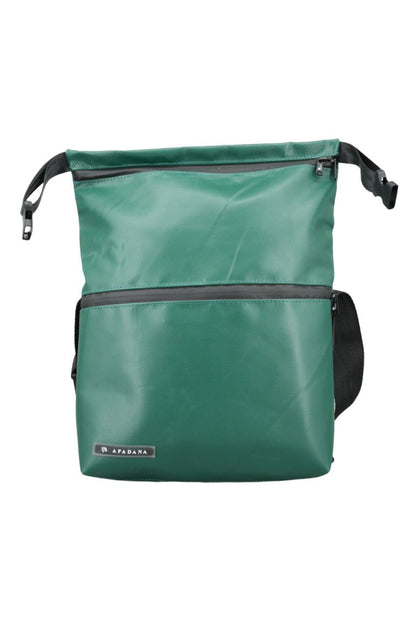 Rolltop Umhängetasche aus recycelter LKW-Plane