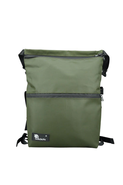 Rolltop Umhängetasche aus recycelter LKW-Plane