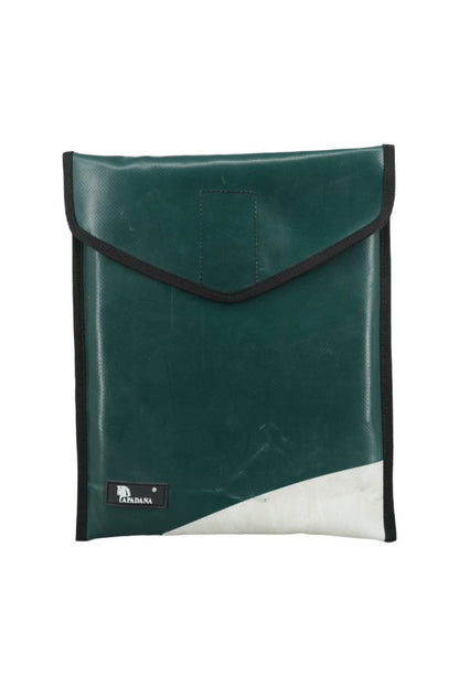 Laptop Tasche 10–13 Zoll aus recycelter LKW-Plane | Handgemachte Notebook Hülle