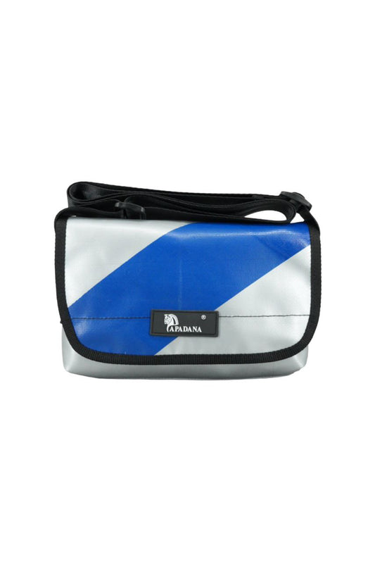 Umhängetasche aus recycelter LKW-Plane | Handgemacht | Unisex | Upcycling Schultertasche