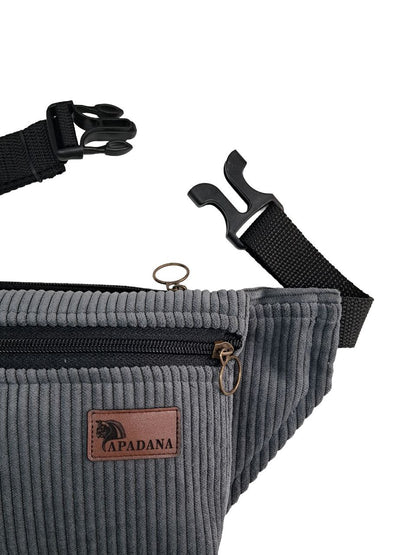 Bauchtasche aus Cord | Crossbody & Gürteltasche | 3 Fächer | Handgemacht